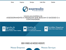 Tablet Screenshot of expressaocontabil.com.br